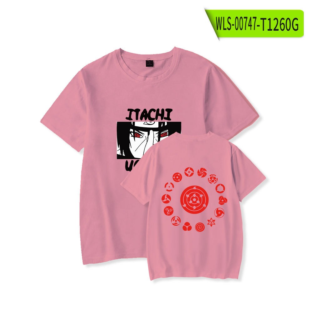 Naruto short sleeved T-shirt anime peripheral T-shirt men's and women's round neck anime clothes summer