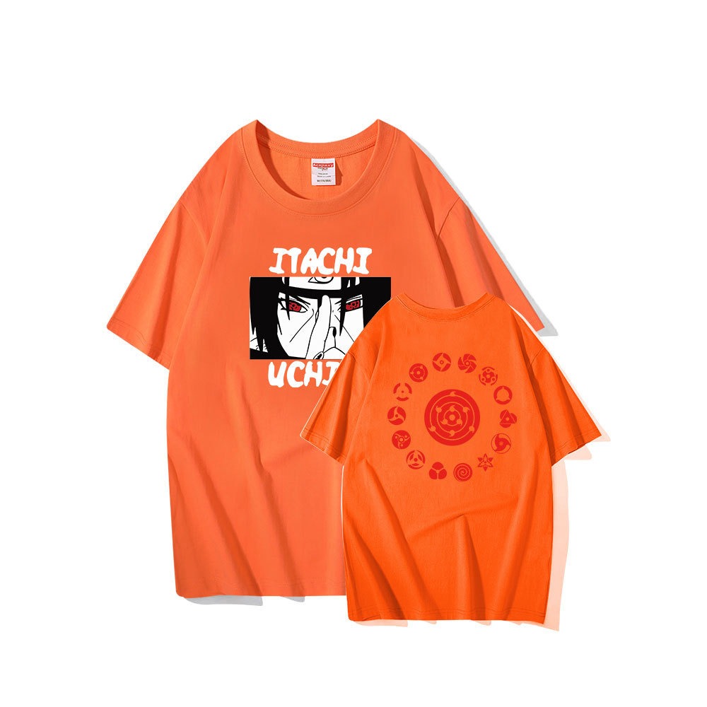 Naruto short sleeved T-shirt anime peripheral T-shirt men's and women's round neck anime clothes summer