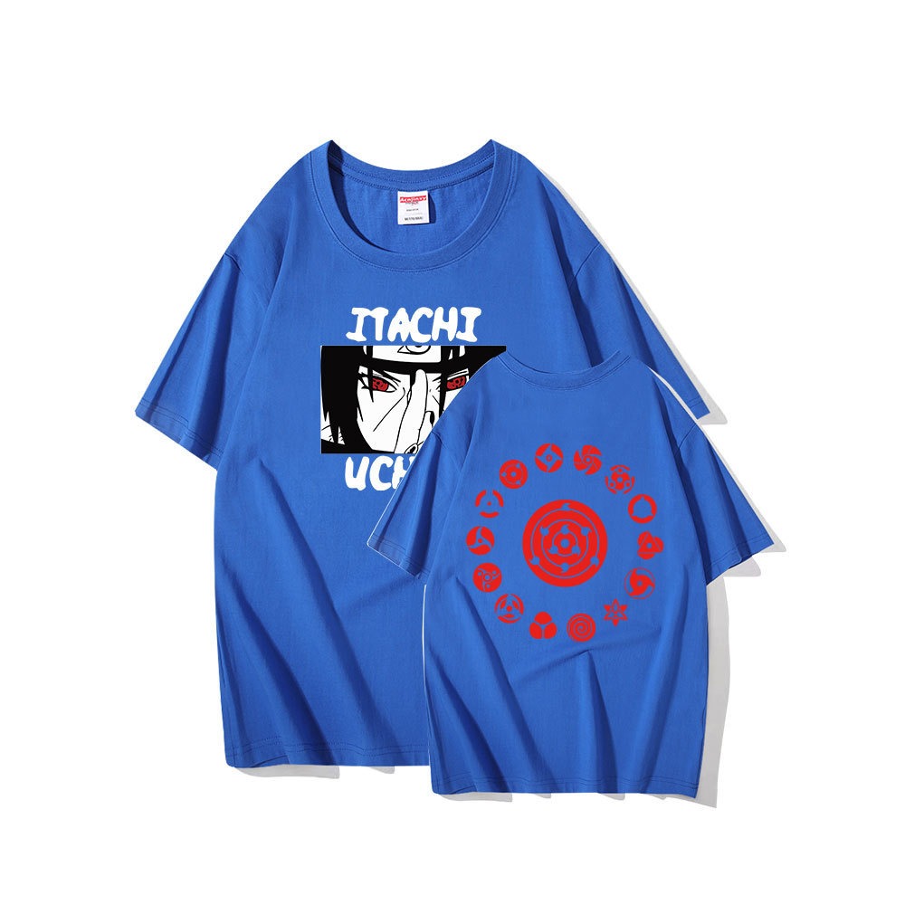 Naruto short sleeved T-shirt anime peripheral T-shirt men's and women's round neck anime clothes summer