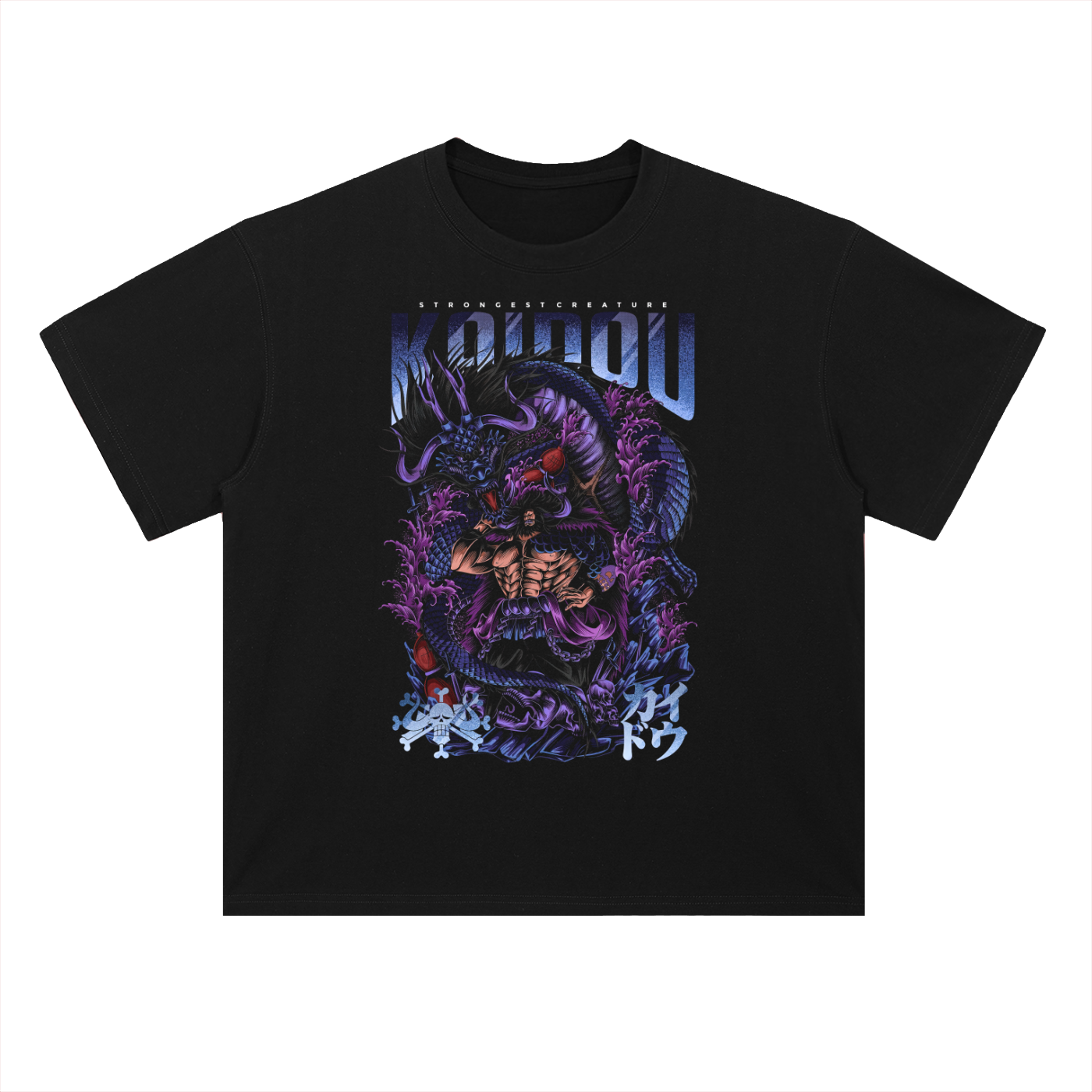 Kaido — Strongest Creature  Heavyweight Drop Shoulder Cotton T-Shirt
