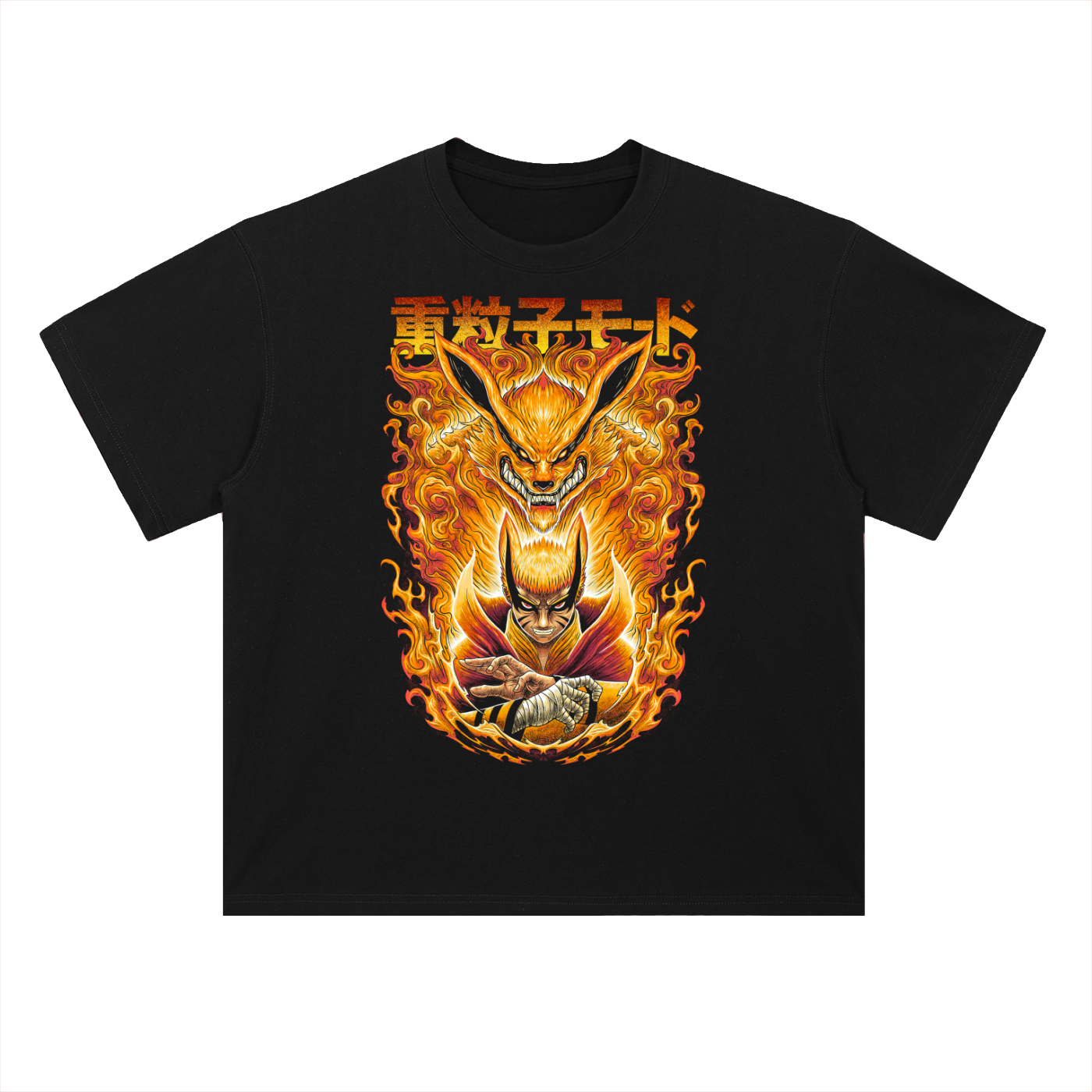 Naruto — Baryon Mod Heavyweight Drop Shoulder Cotton T-Shirt