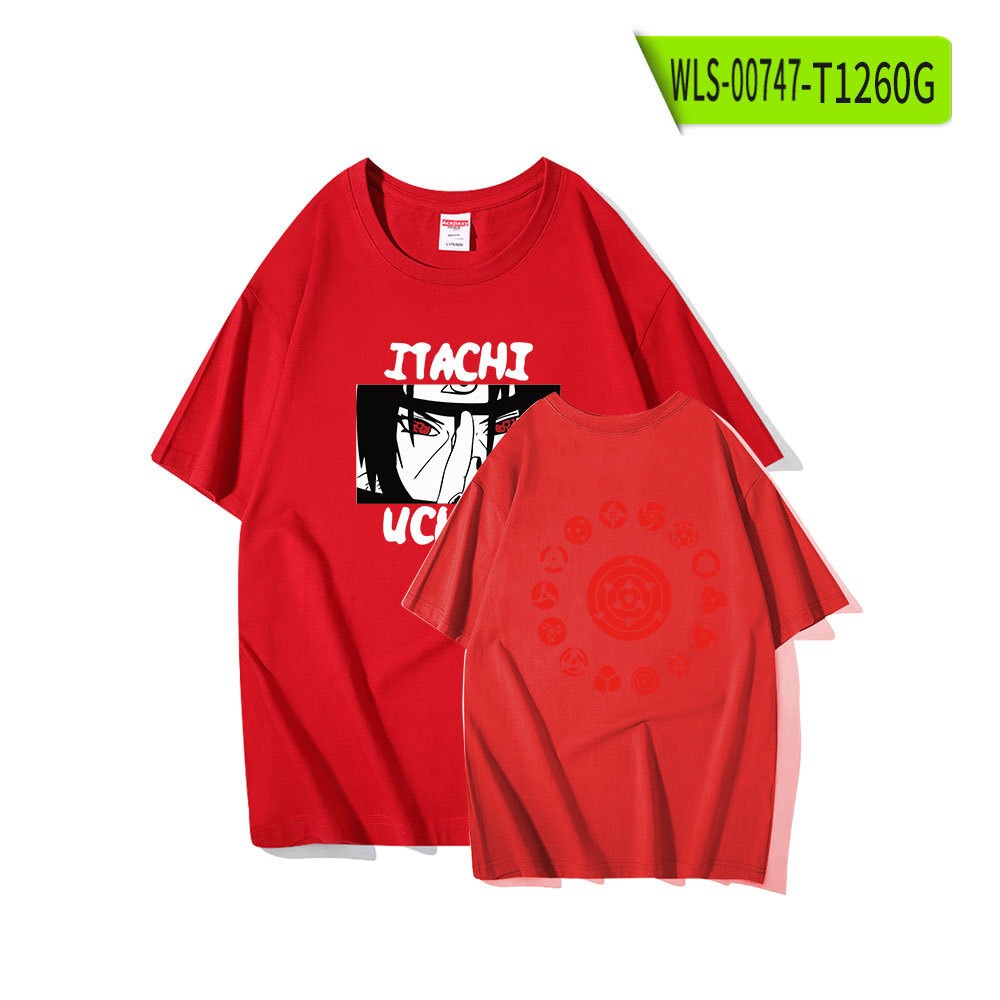 Naruto short sleeved T-shirt anime peripheral T-shirt men's and women's round neck anime clothes summer