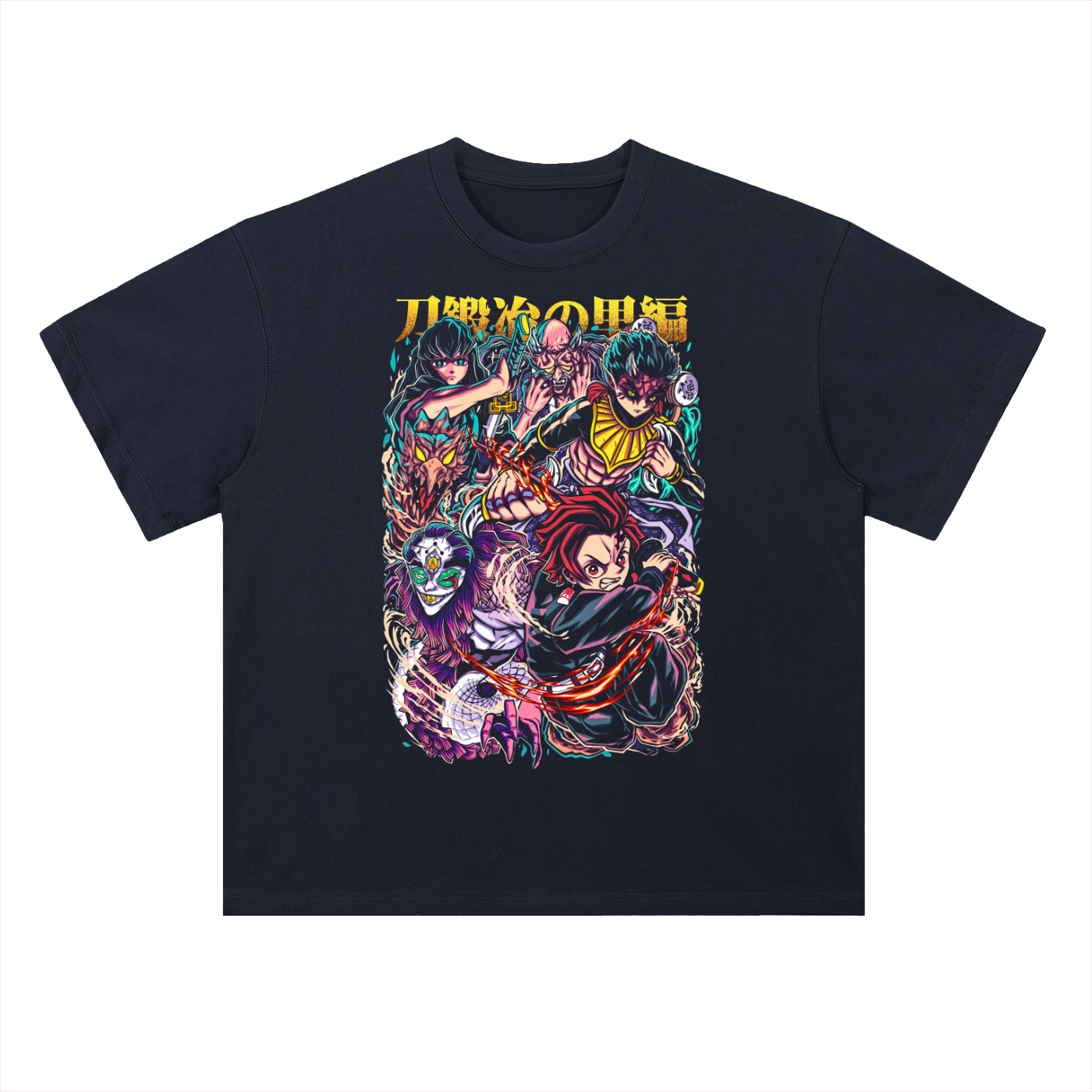 Demon Slayer — Swordsmith Village Arc Heavyweight Drop Shoulder Cotton T-Shirt