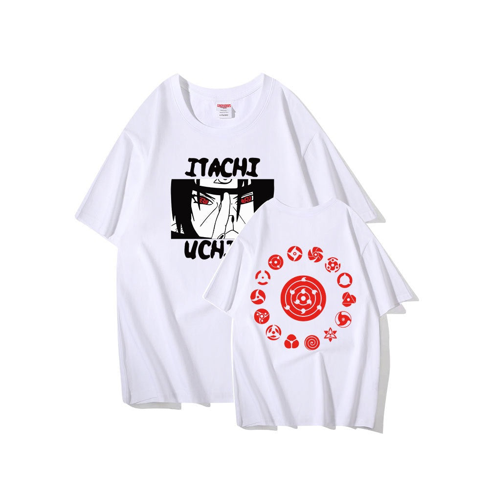 Naruto short sleeved T-shirt anime peripheral T-shirt men's and women's round neck anime clothes summer