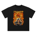 Itachi Uchiha — Susanoo Flame Drop Shoulder Heavyweight Cotton T-Shirt