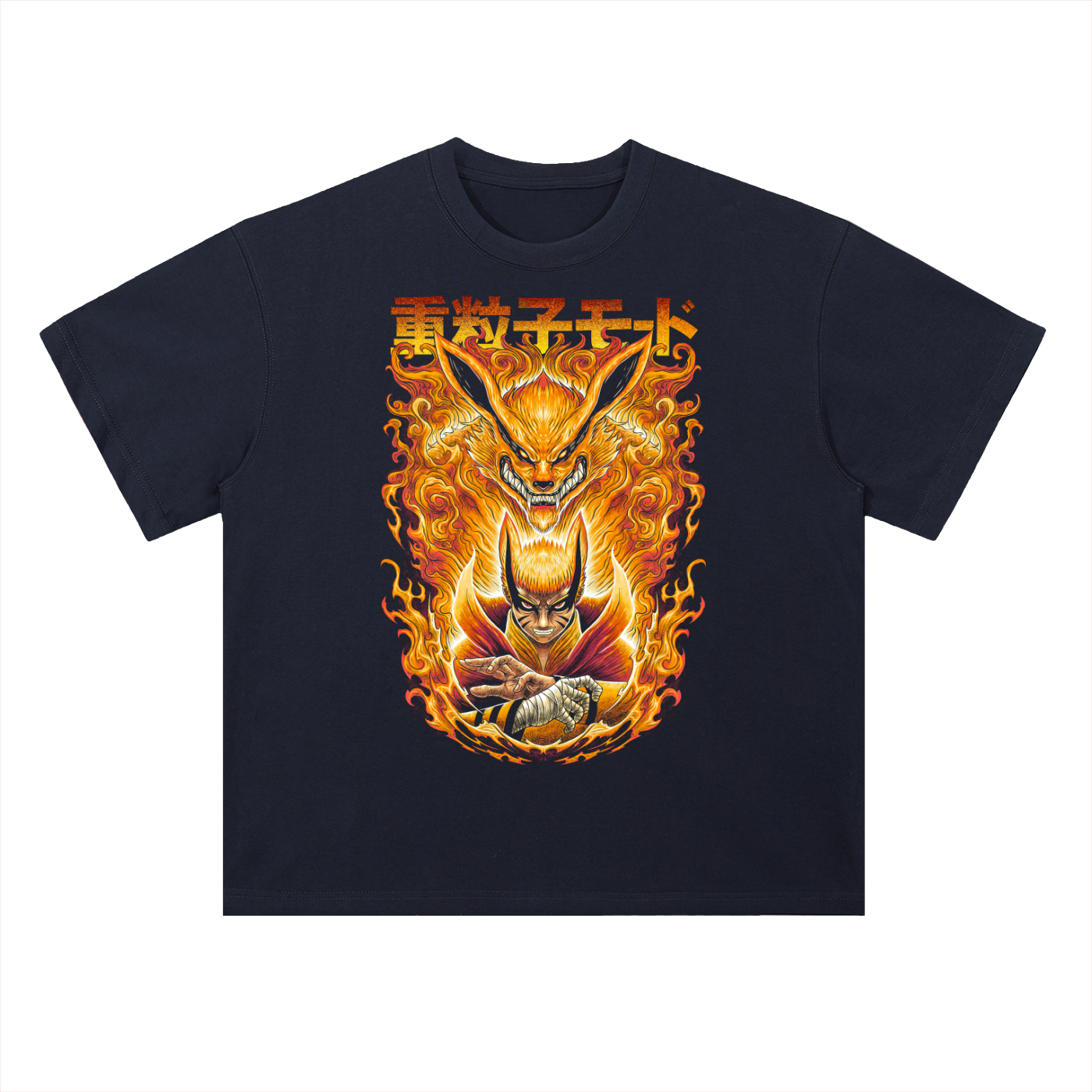 Naruto — Baryon Mod Heavyweight Drop Shoulder Cotton T-Shirt