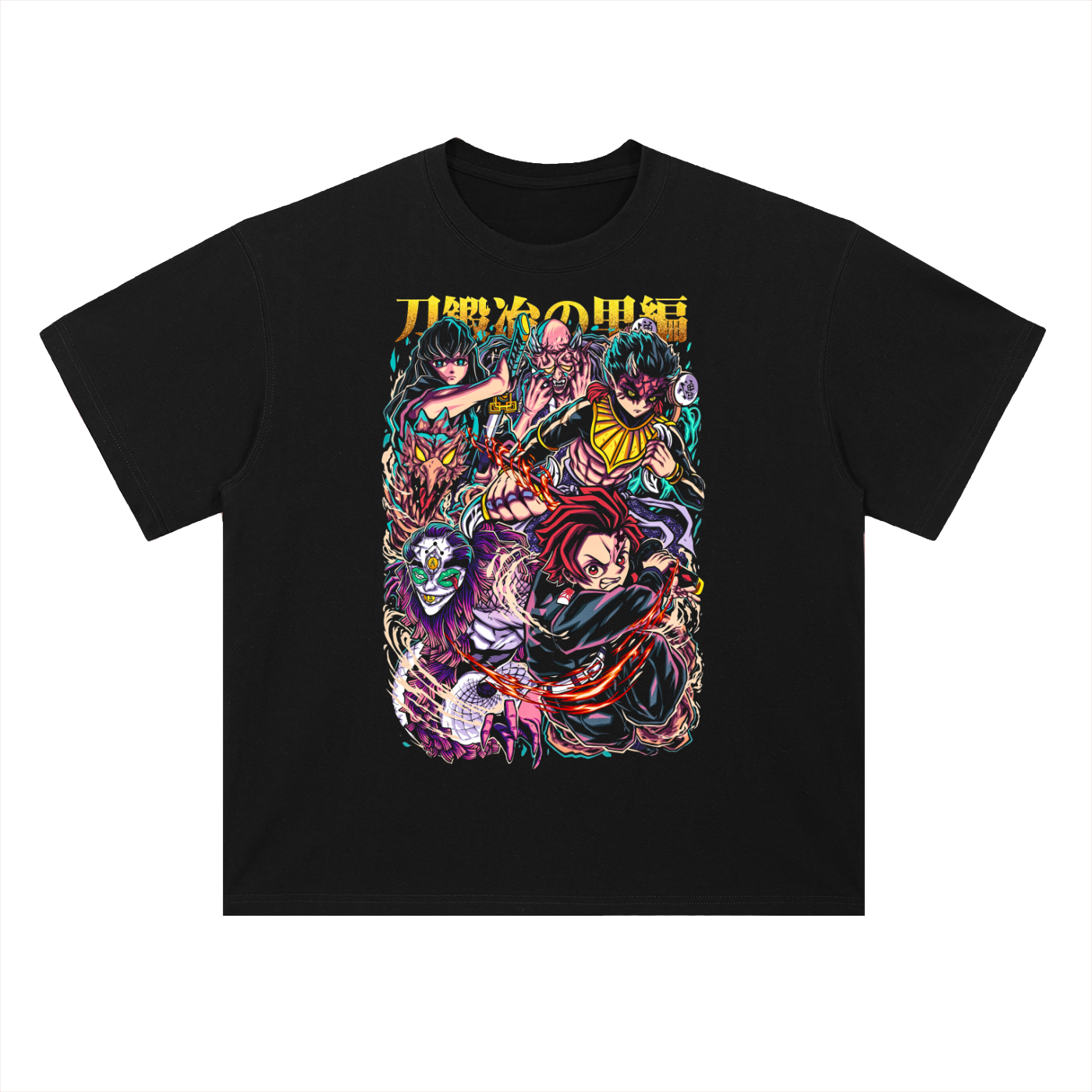 Demon Slayer — Swordsmith Village Arc Heavyweight Drop Shoulder Cotton T-Shirt