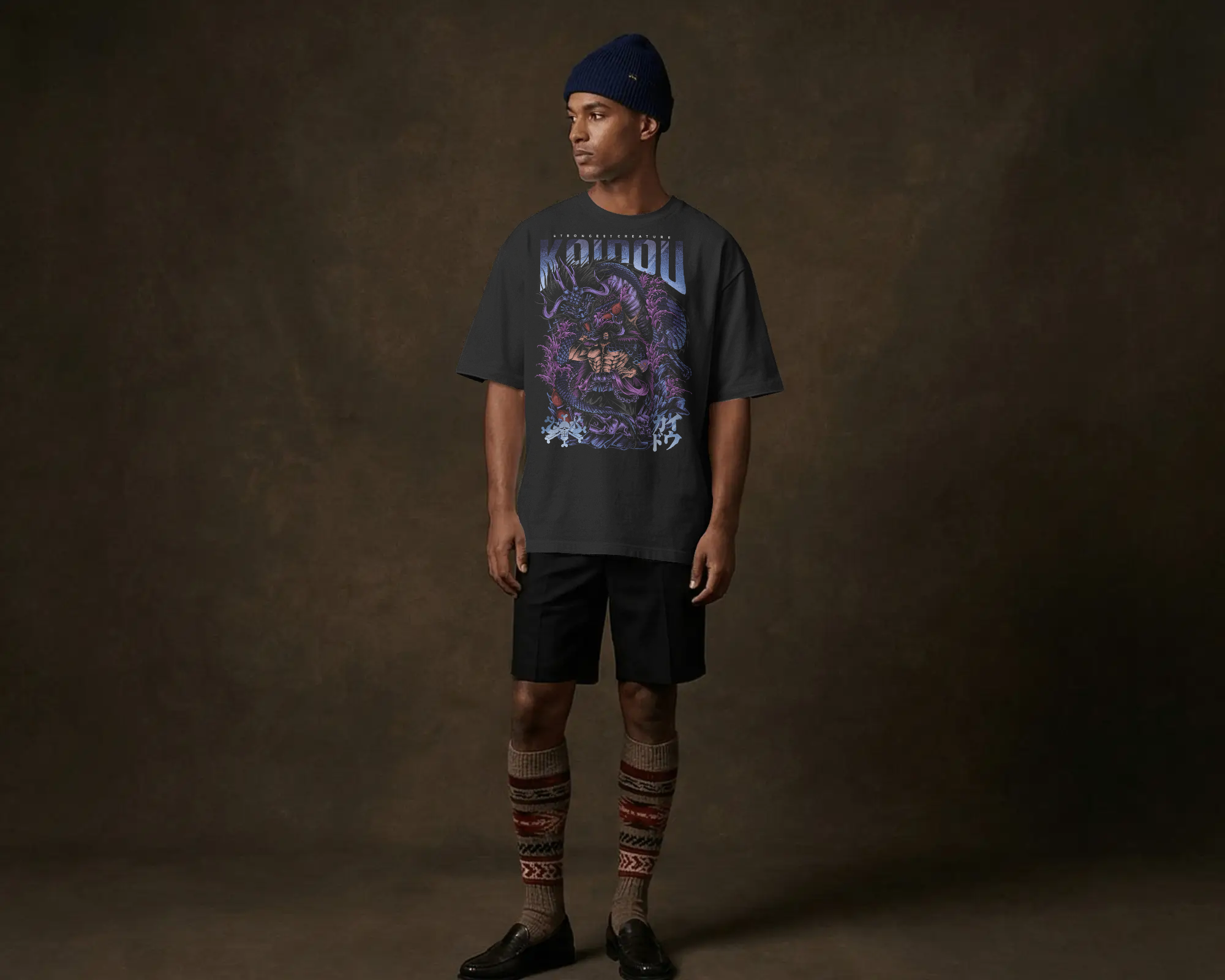 Kaido — Strongest Creature  Heavyweight Drop Shoulder Cotton T-Shirt