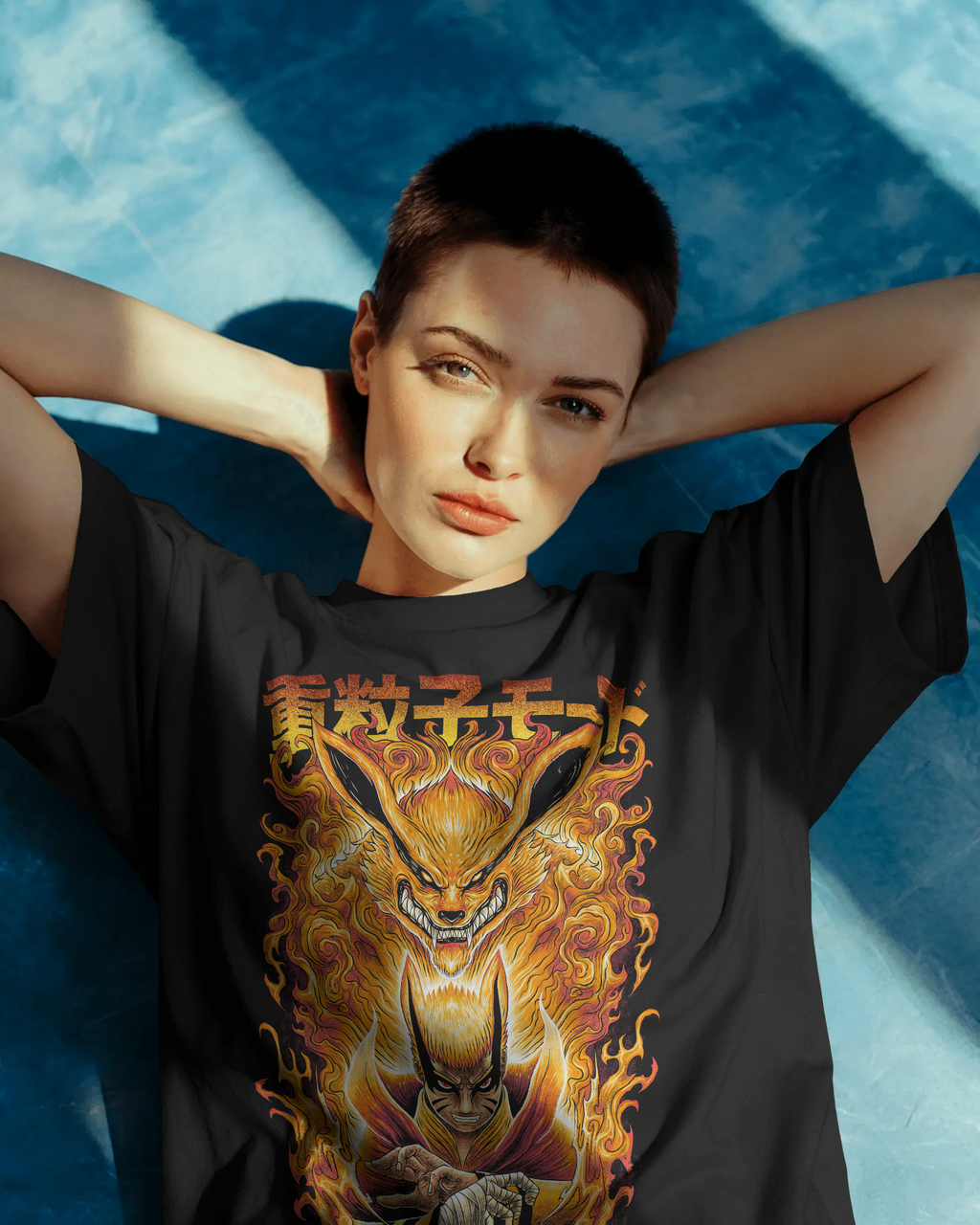 Naruto — Baryon Mod Heavyweight Drop Shoulder Cotton T-Shirt