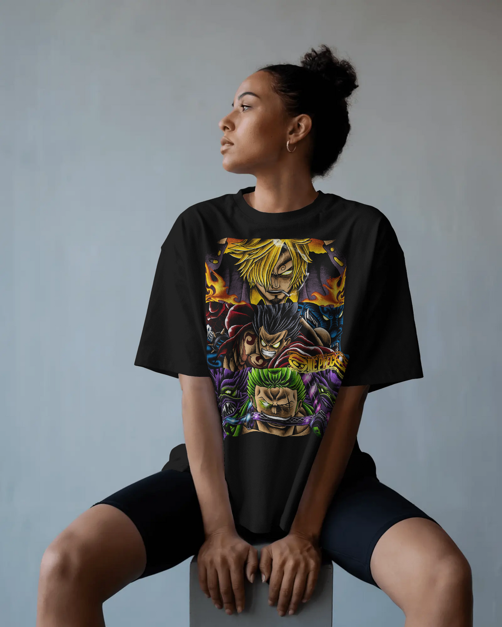 One Piece — Monster Trio Heavyweight Drop Shoulder Cotton T-Shirt