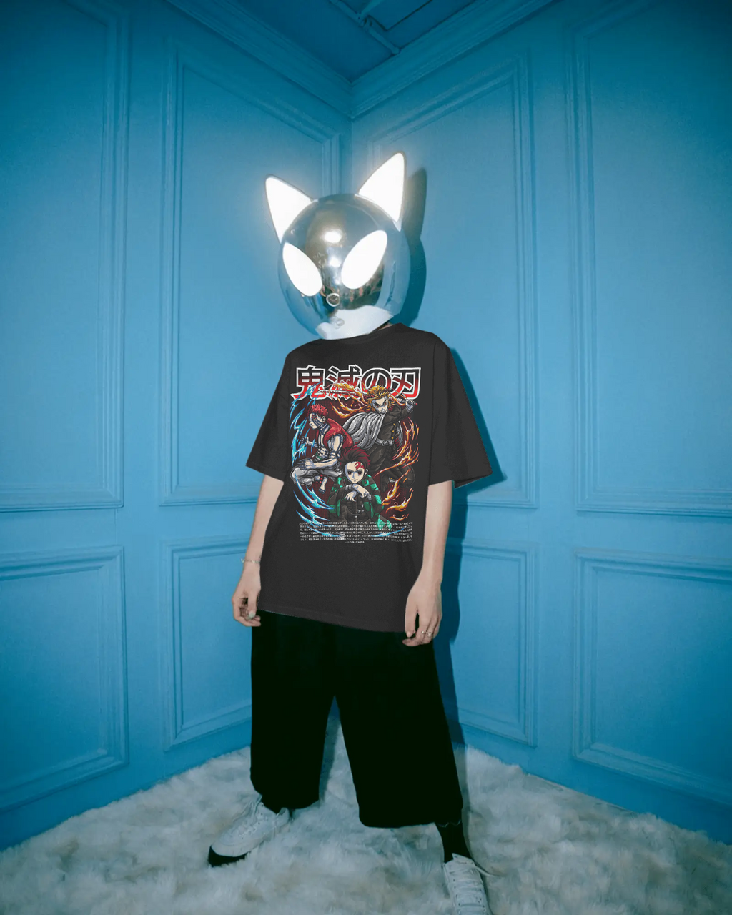 Demon Slayer — Trinity Heavyweight Drop Shoulder Cotton T-Shirt