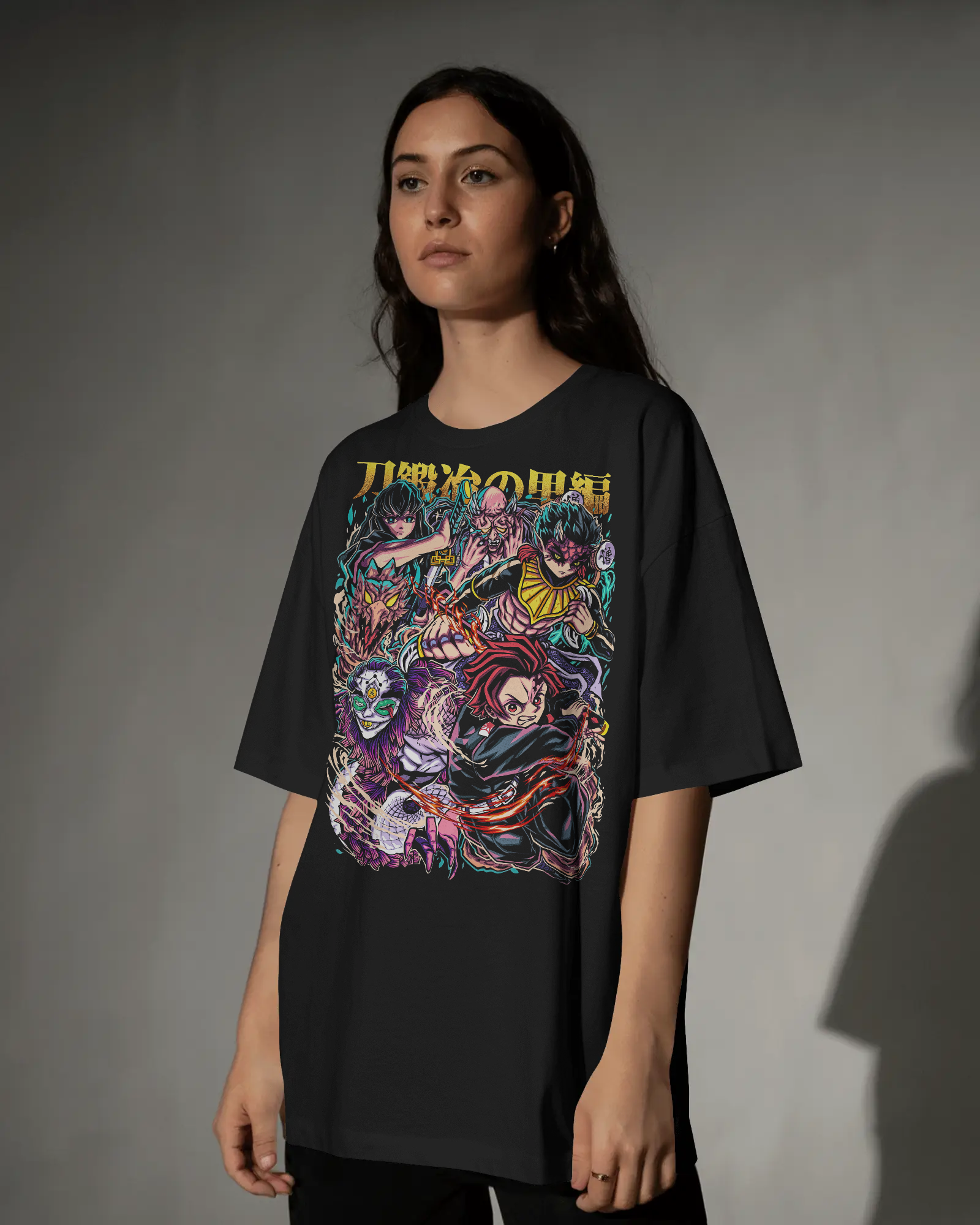 Demon Slayer — Swordsmith Village Arc Heavyweight Drop Shoulder Cotton T-Shirt