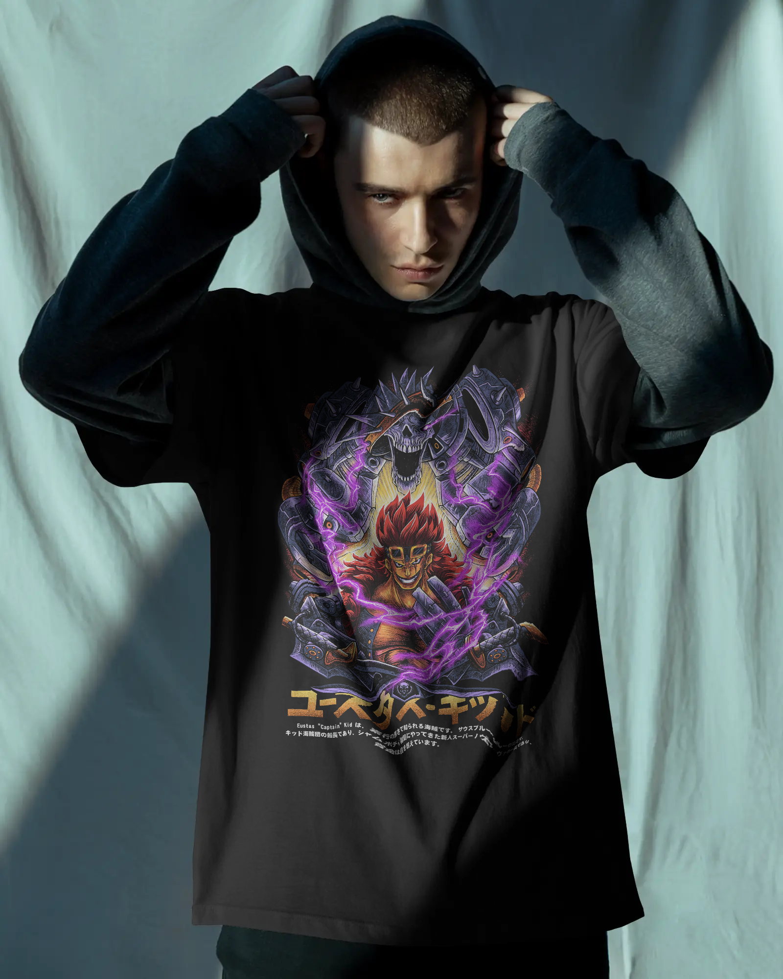 Eustass Kid — Punk Clash Heavyweight Drop Shoulder Cotton T-Shirt